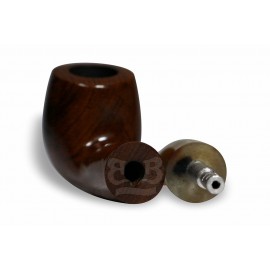 Cachimbo Bertoldi Elite Mini Natural com Filtro Permanente